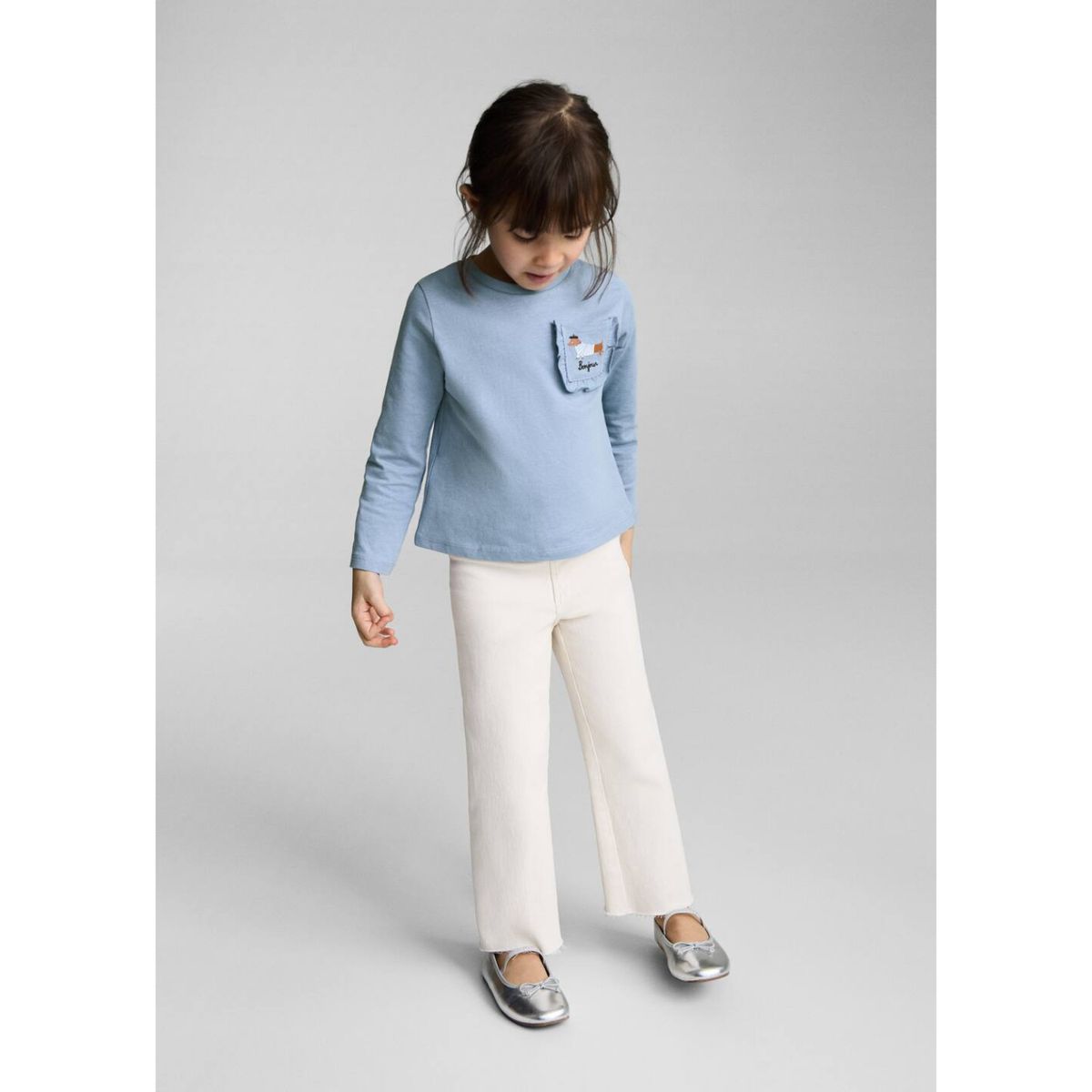 MANGO KIDS - Polo Manga Larga Bebé Niña Algodón Mango Kids