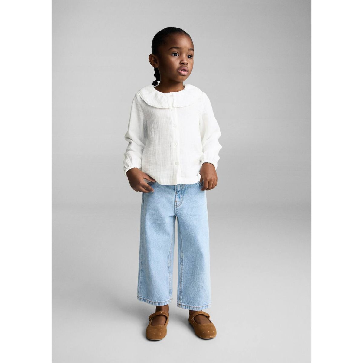 MANGO KIDS - Blusa Bebé Niña Manga Larga Algodón Mango Kids