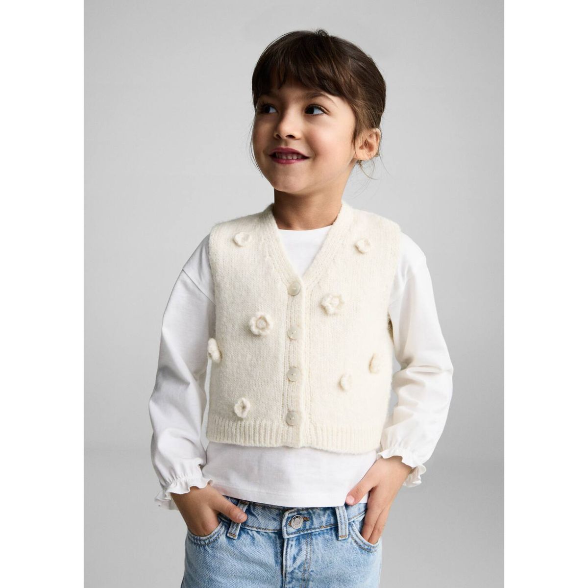 MANGO KIDS - Chaleco Bebé Niña Mango Kids