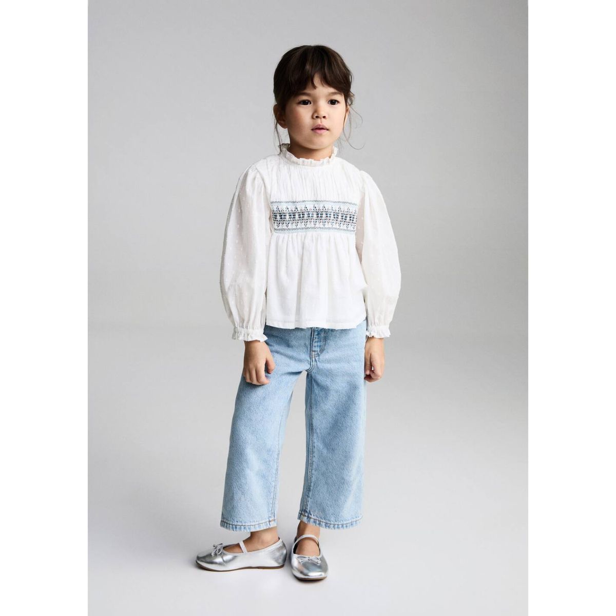 MANGO KIDS - Blusa Bebé Niña Manga Larga Algodón Mango Kids