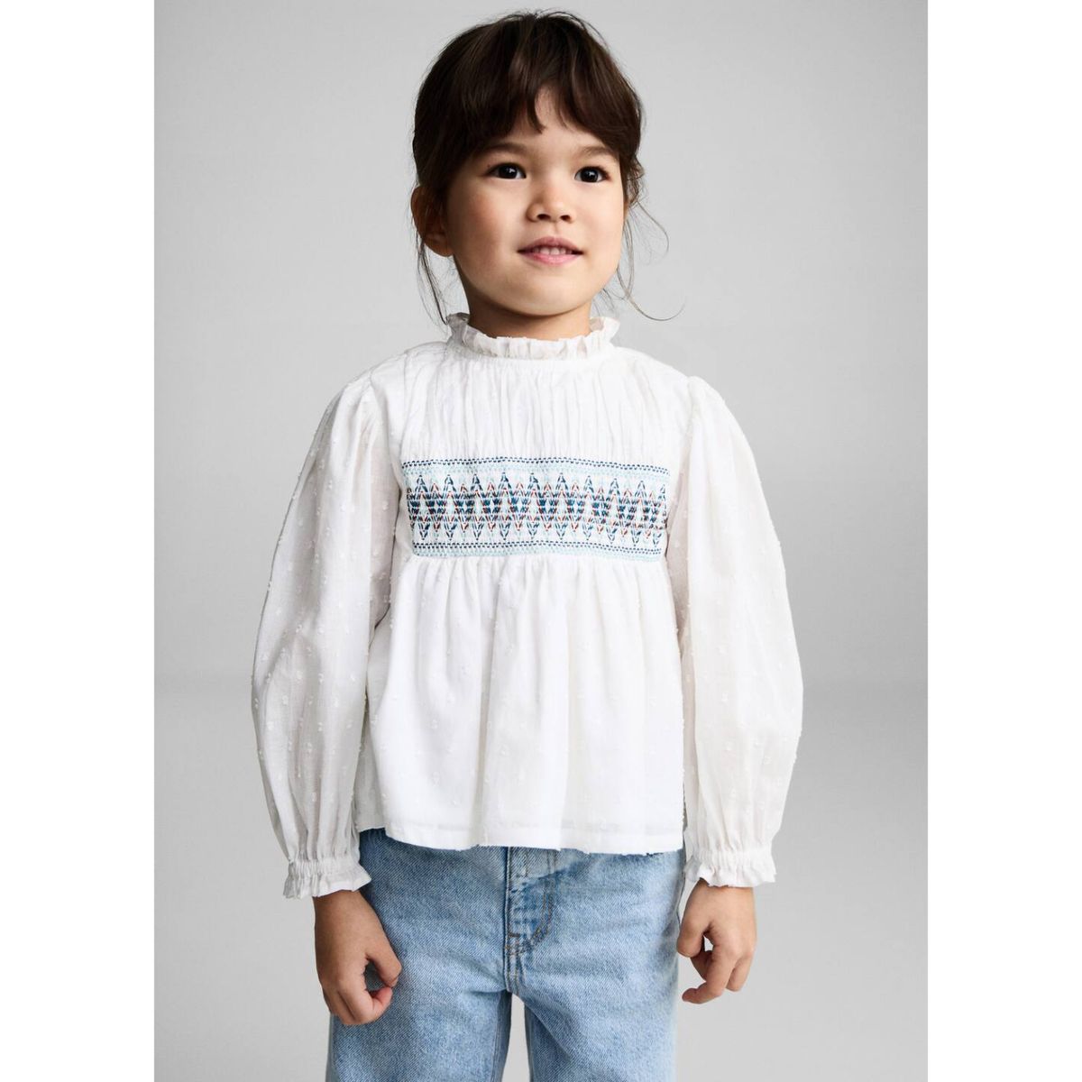 MANGO KIDS - Blusa Bebé Niña Manga Larga Algodón Mango Kids