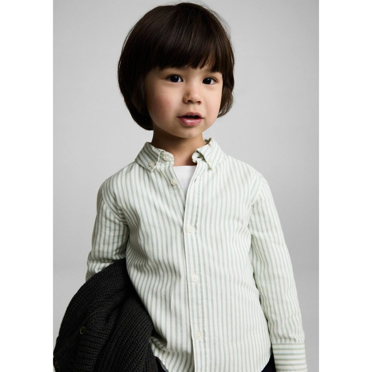 MANGO KIDS - Camisa Bebé Niño Manga Larga Algodón Mango Kids