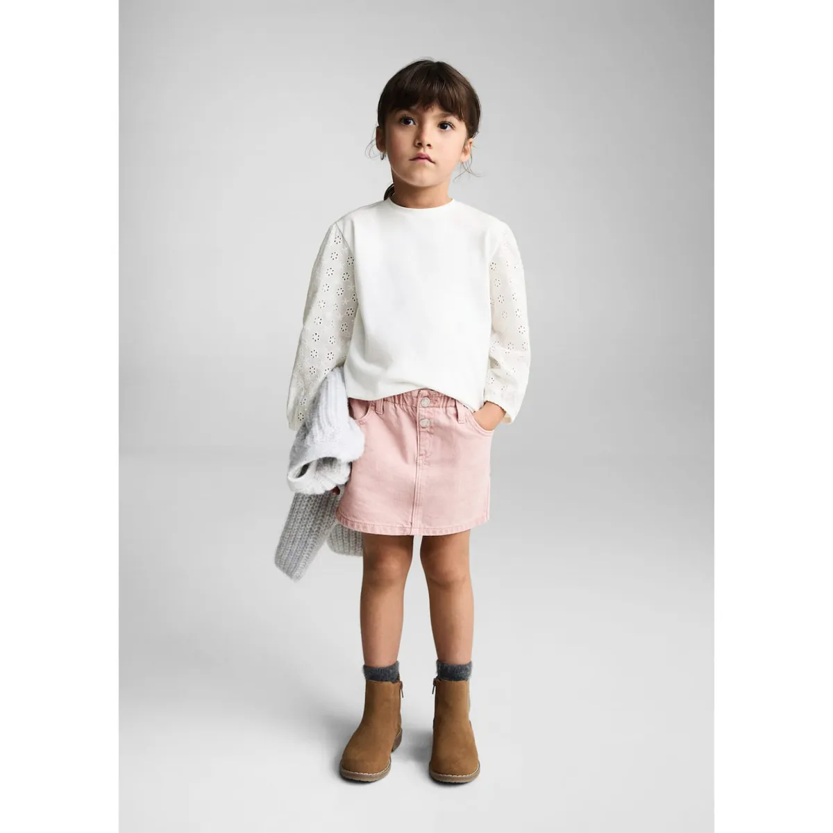 MANGO KIDS - Falda Bebé Niña Algodón Mango Kids