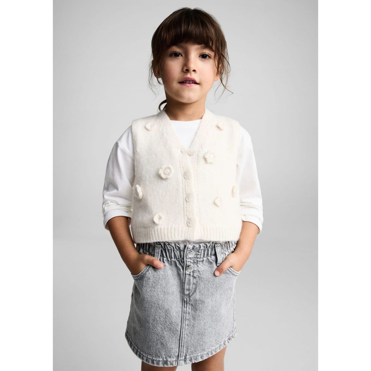 MANGO KIDS - Falda Bebé Niña Algodón Mango Kids