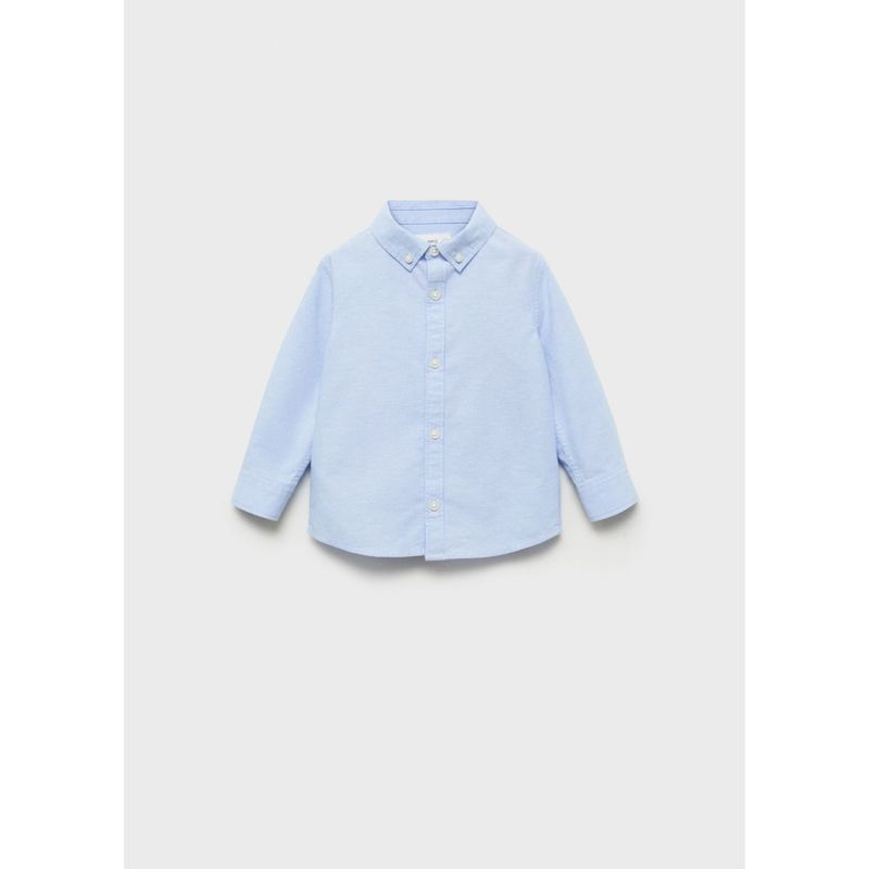 MANGO KIDS - Camisa Bebé Niño Manga Larga Algodón Mango Kids
