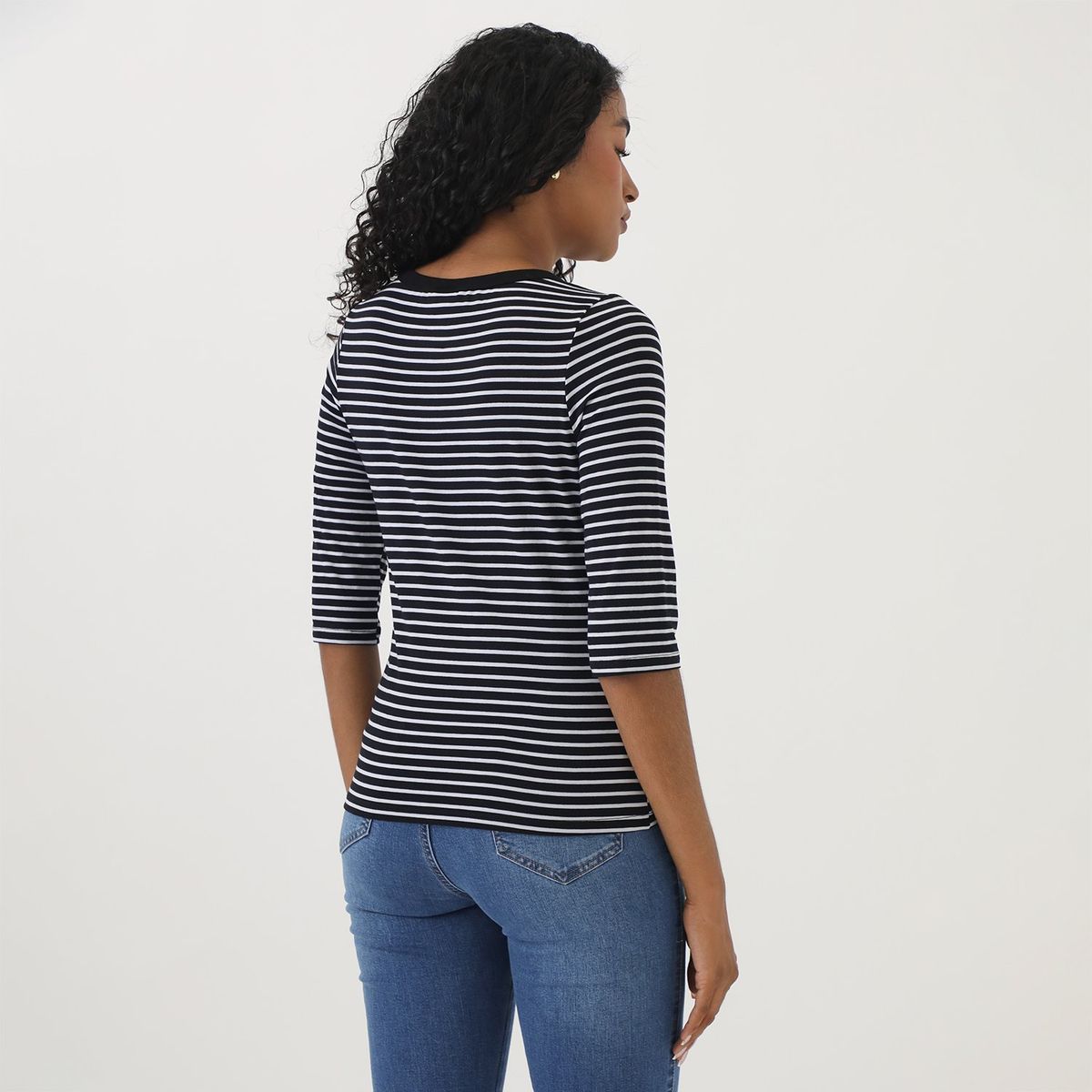 ELLE - Polo Manga Larga Casual Mujer Elle