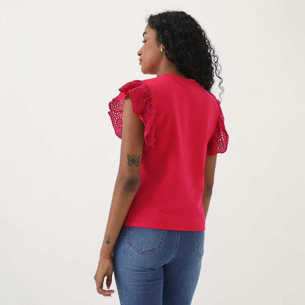 ELLE - Polo Manga Corta 100% Algodón Mujer Elle