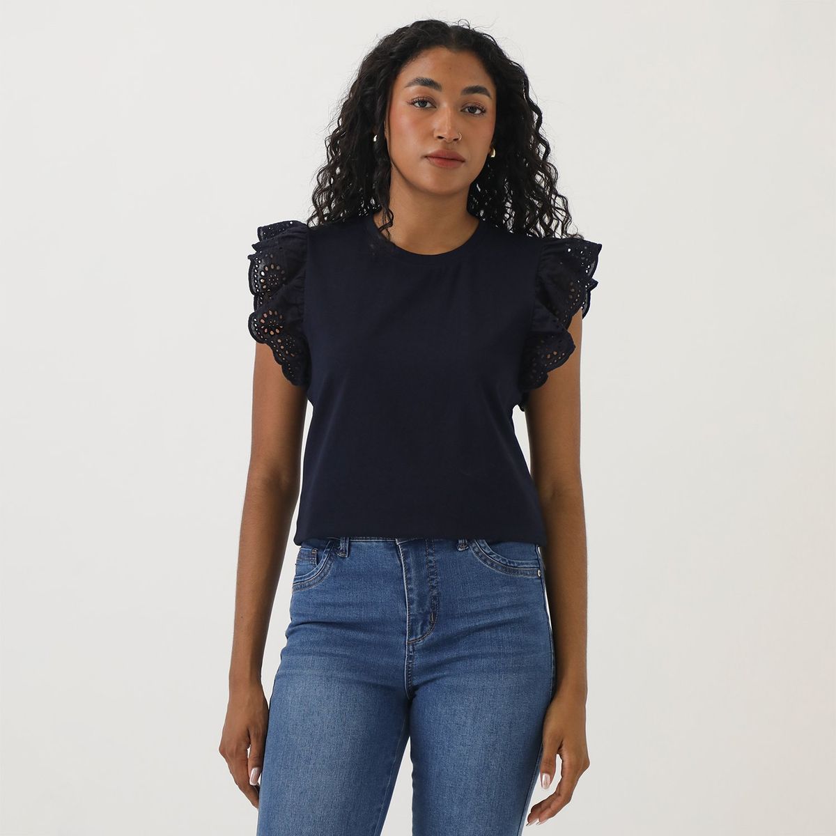 ELLE - Polo Manga Corta 100% Algodón Mujer Elle