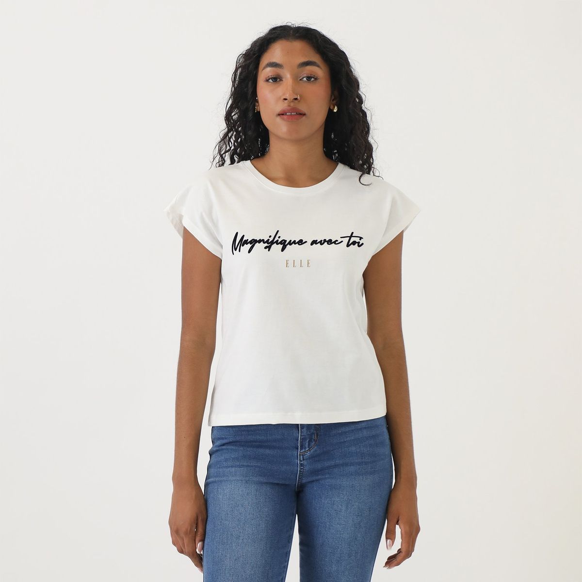 ELLE - Polo Sin Mangas 100% Algodón Mujer Elle