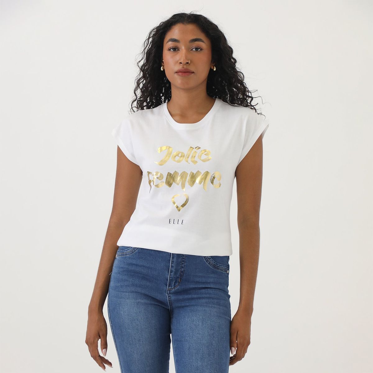 ELLE - Polo Sin Mangas 100% Algodón Mujer Elle