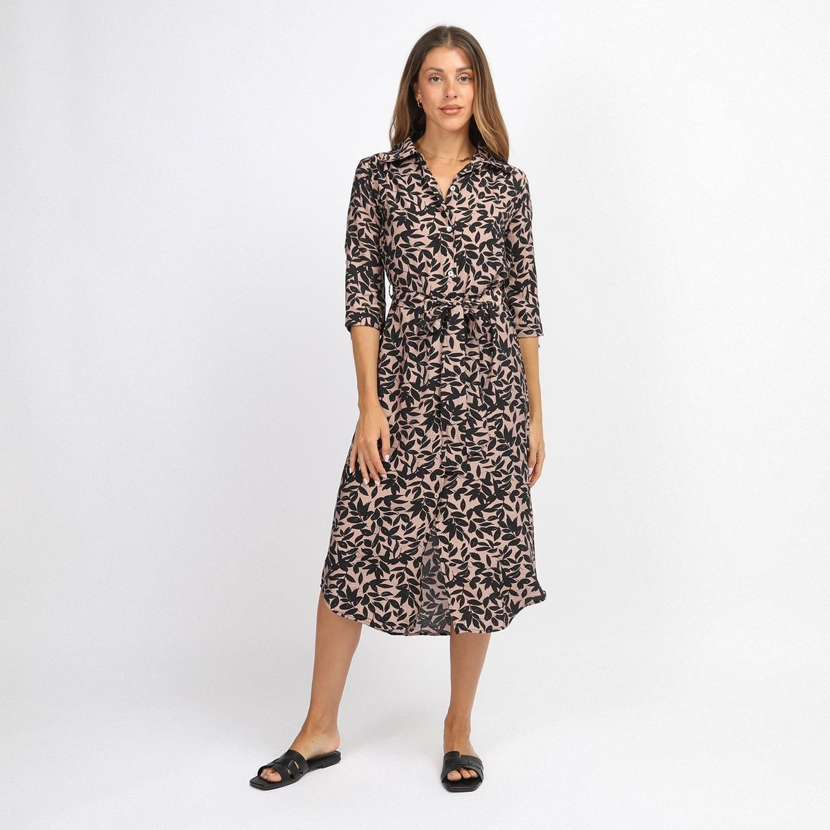 ELLE - Vestido Largo Casual Mujer Elle