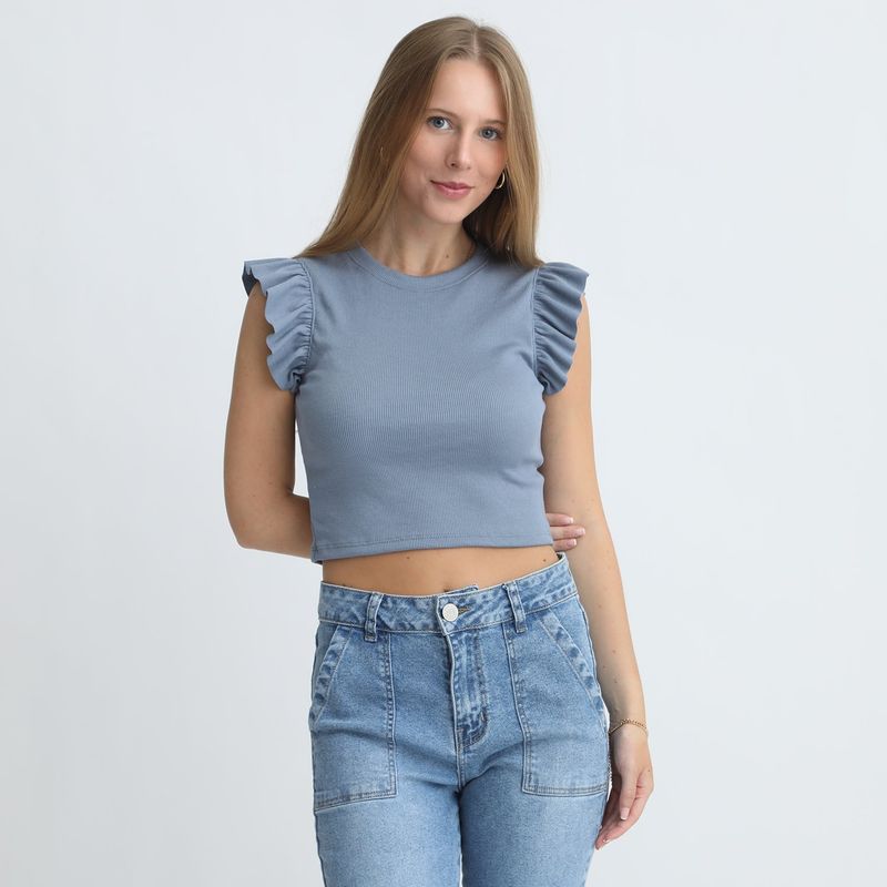 AMERICAN ABBEY - Polo Manga Corta Casual Mujer American Abbey