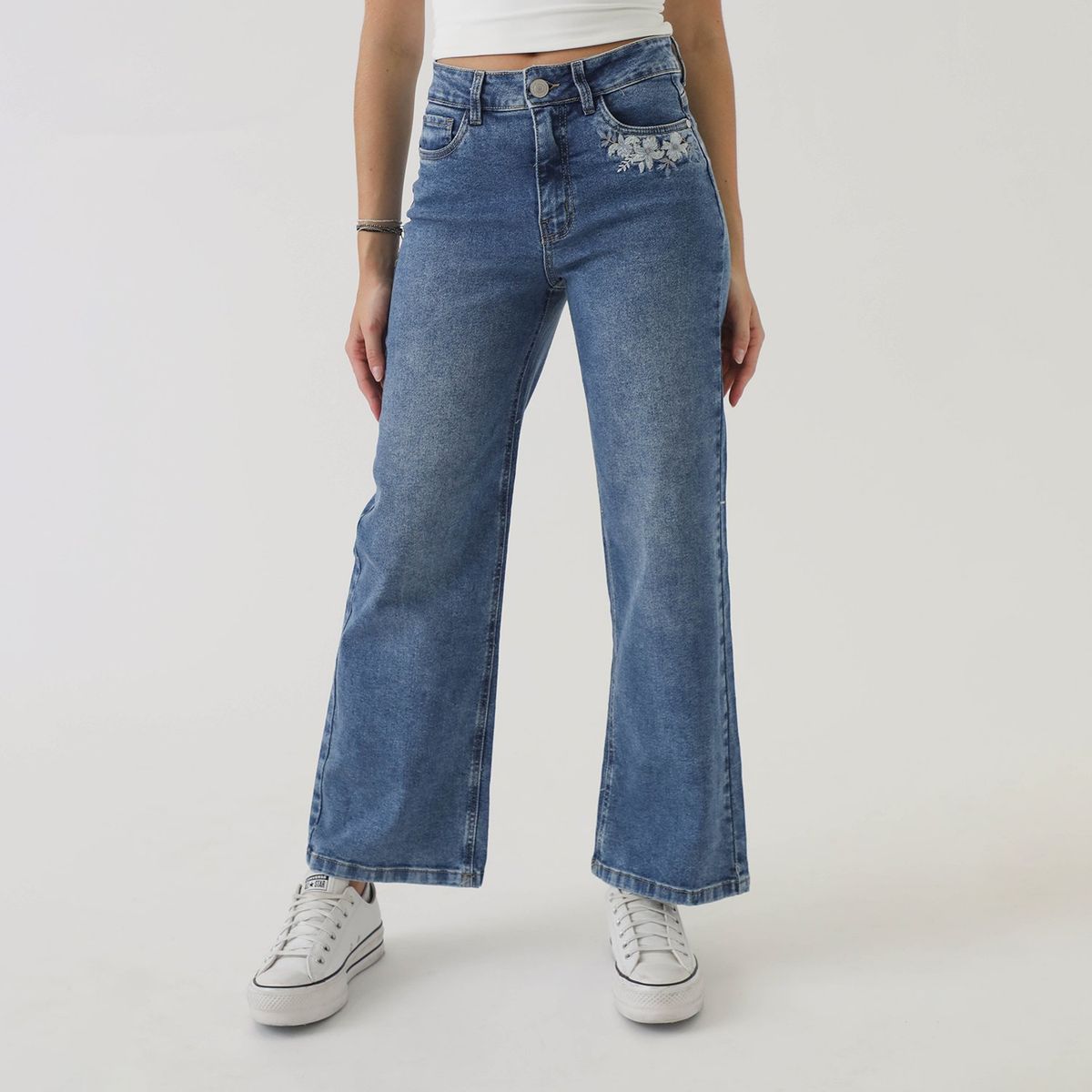 AMERICAN ABBEY - Jean Straight Algodón Mujer American Abbey