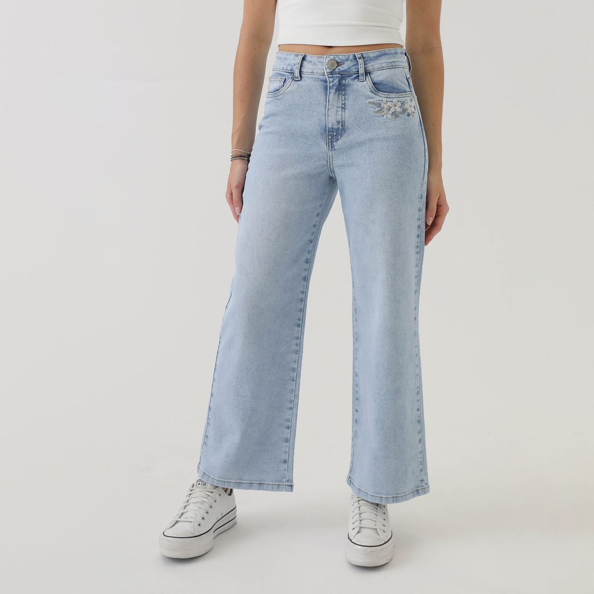 AMERICAN ABBEY - Jean Straight Algodón Mujer American Abbey