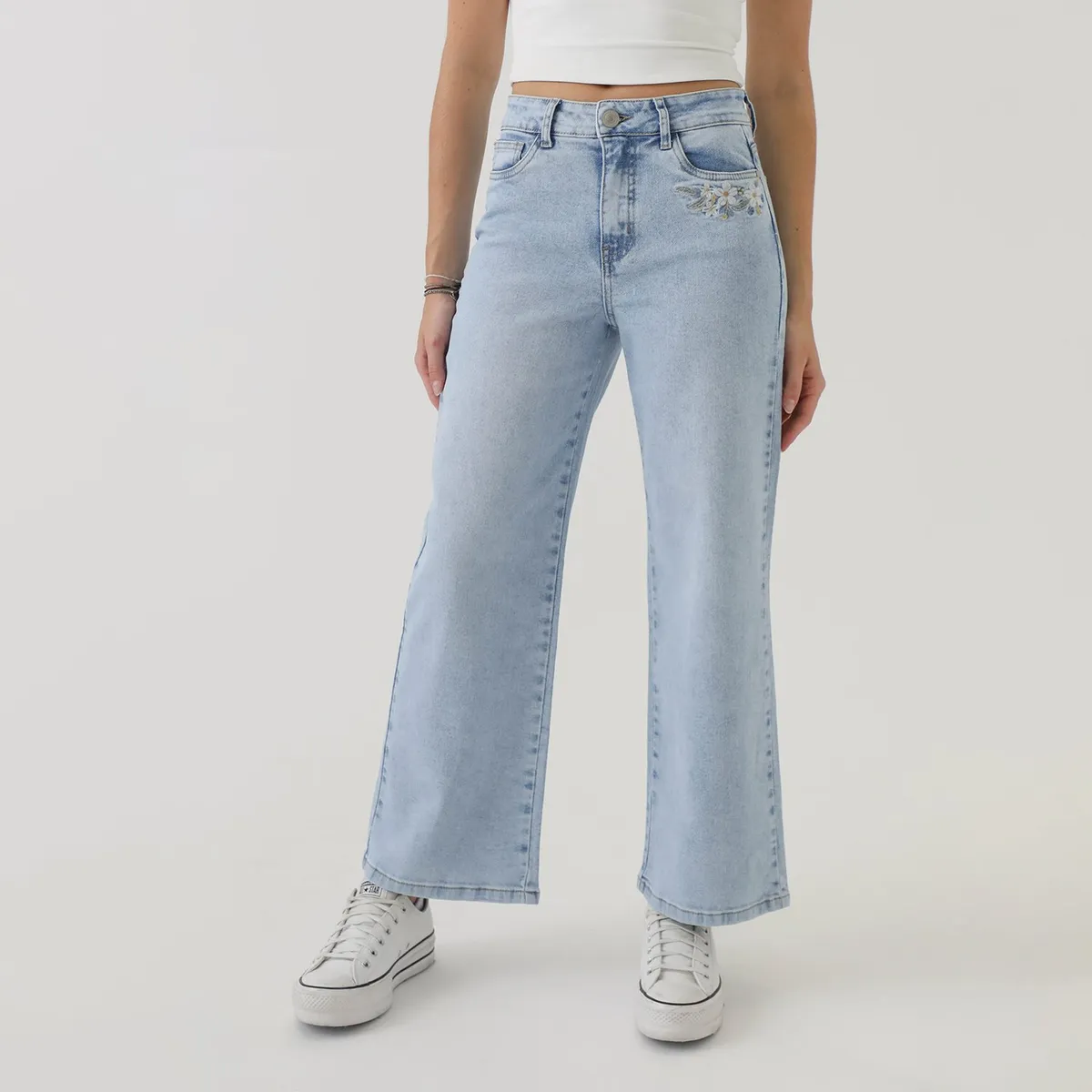 AMERICAN ABBEY - Jean Straight Algodón Mujer American Abbey