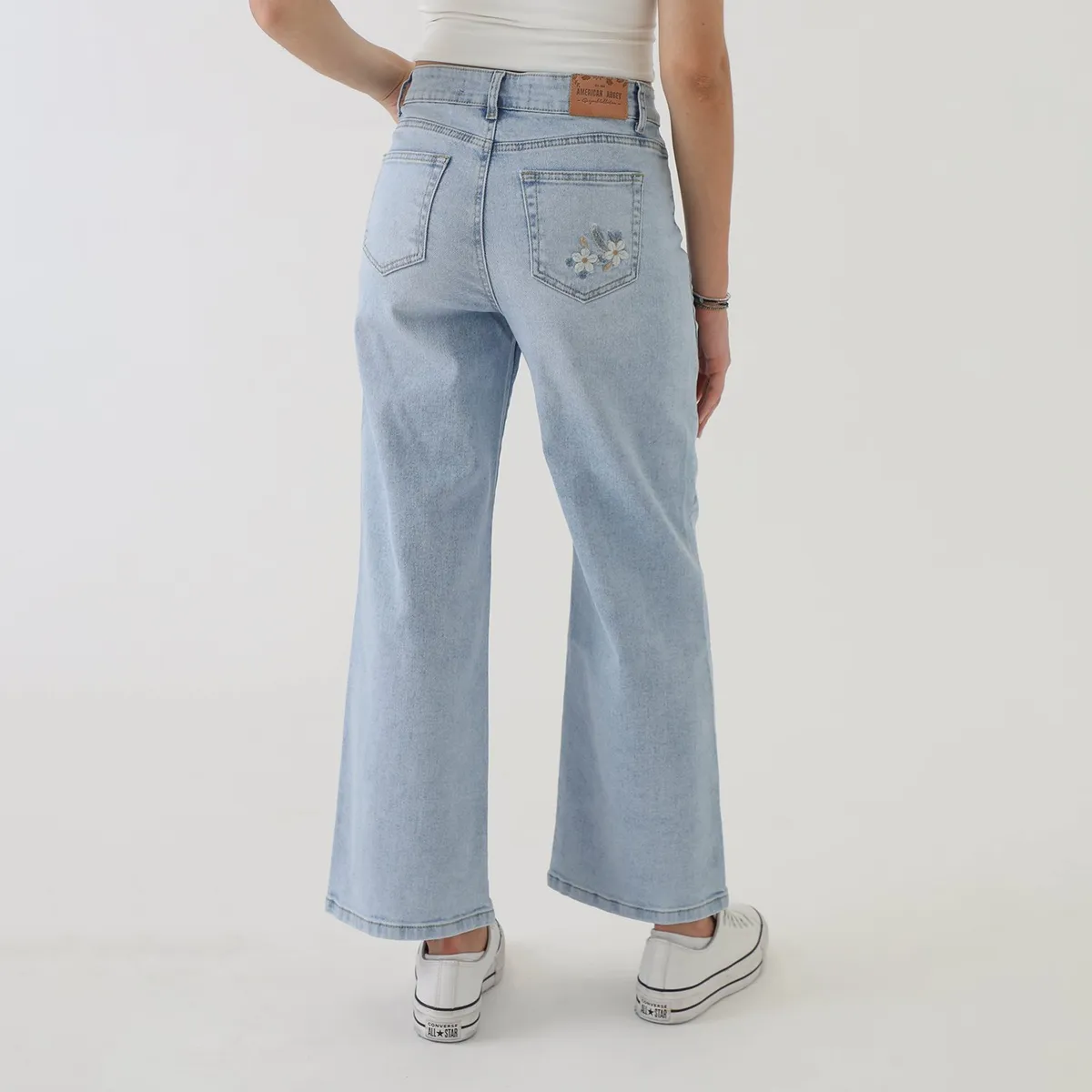 AMERICAN ABBEY - Jean Straight Algodón Mujer American Abbey