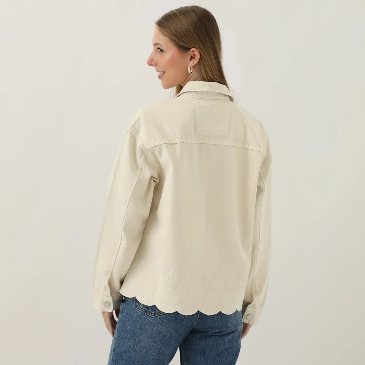 AMERICAN ABBEY - Casaca Oversize 100% Algodón Mujer American Abbey