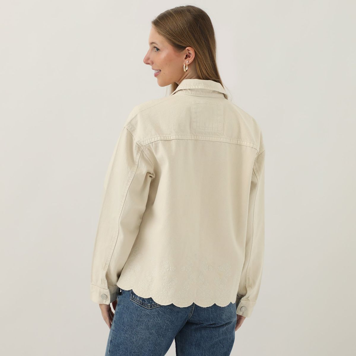 AMERICAN ABBEY - Casaca Oversize 100% Algodón Mujer American Abbey