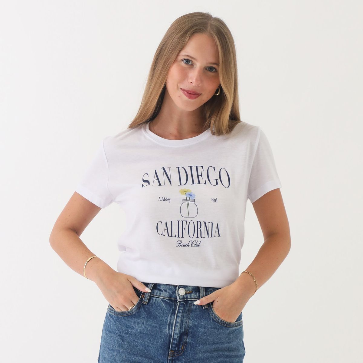 AMERICAN ABBEY - Polo Manga Corta Algodón Mujer American Abbey