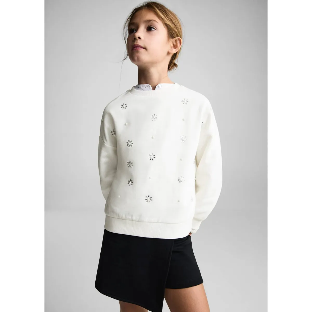 MANGO KIDS - Polera Niña Algodón Mango Kids