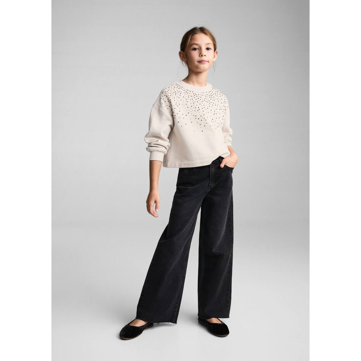 MANGO KIDS - Polera Niña Algodón Mango Kids