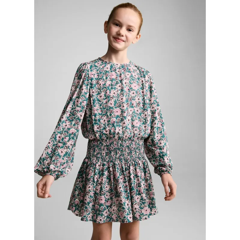 MANGO KIDS - Vestido Niña Manga Larga Mango Kids