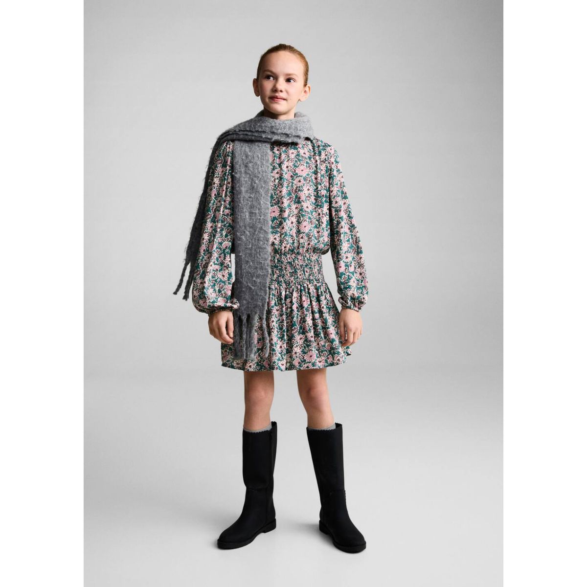 MANGO KIDS - Vestido Niña Manga Larga Mango Kids