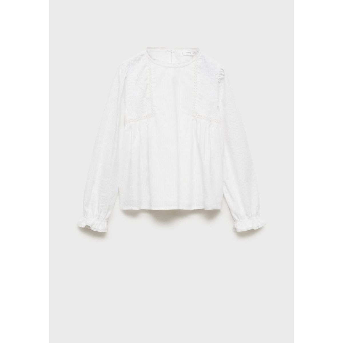 MANGO KIDS - Blusa Niña Manga Larga Algodón Mango Kids