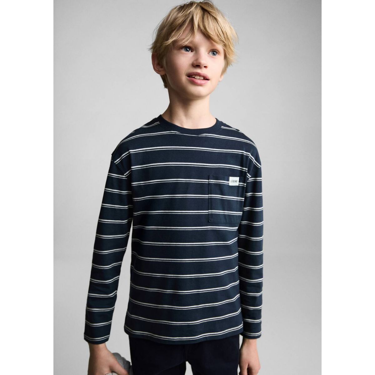 MANGO KIDS - Polo Niño Manga Larga Algodón Mango Kids