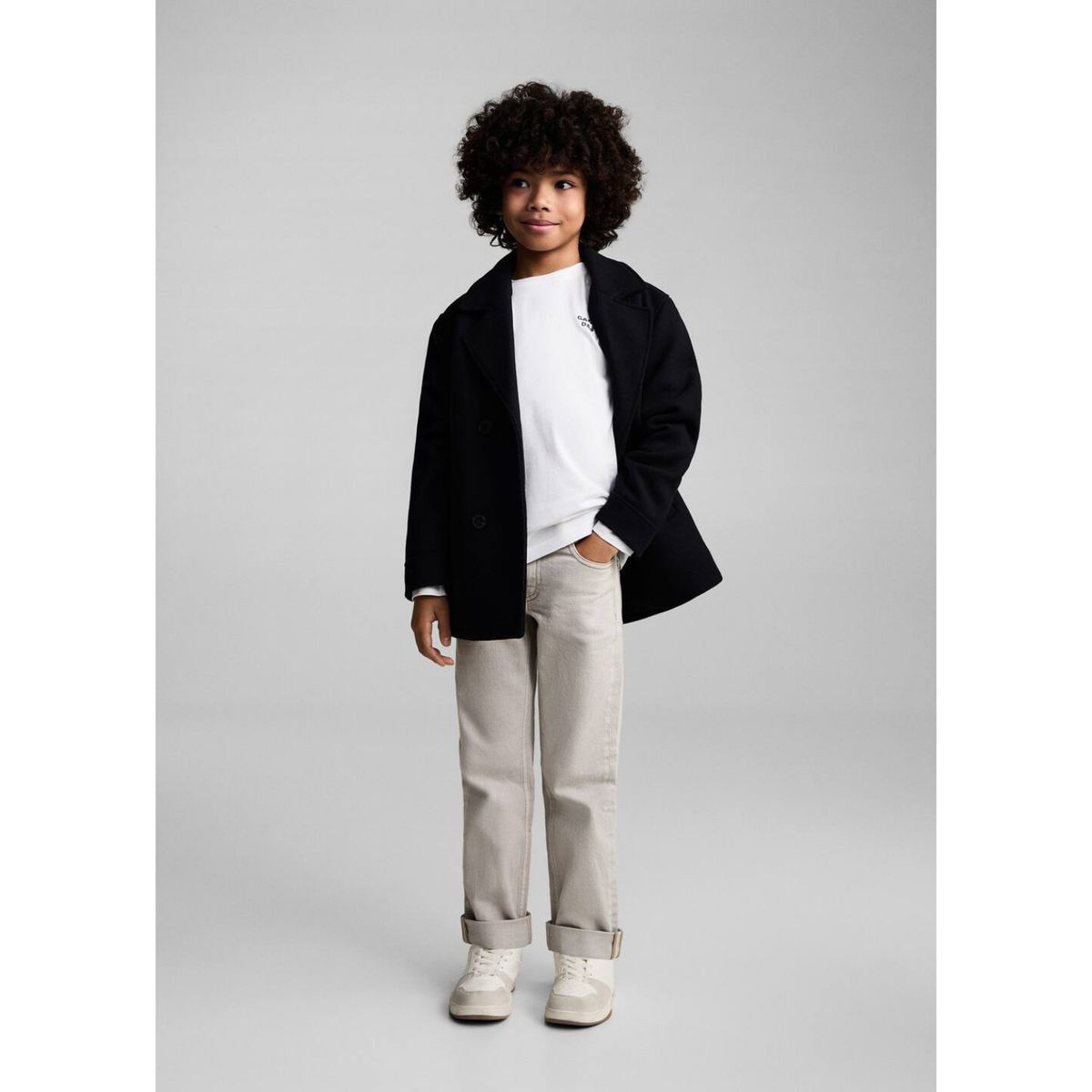 MANGO KIDS - Polo Niño Manga Larga Algodón Mango Kids