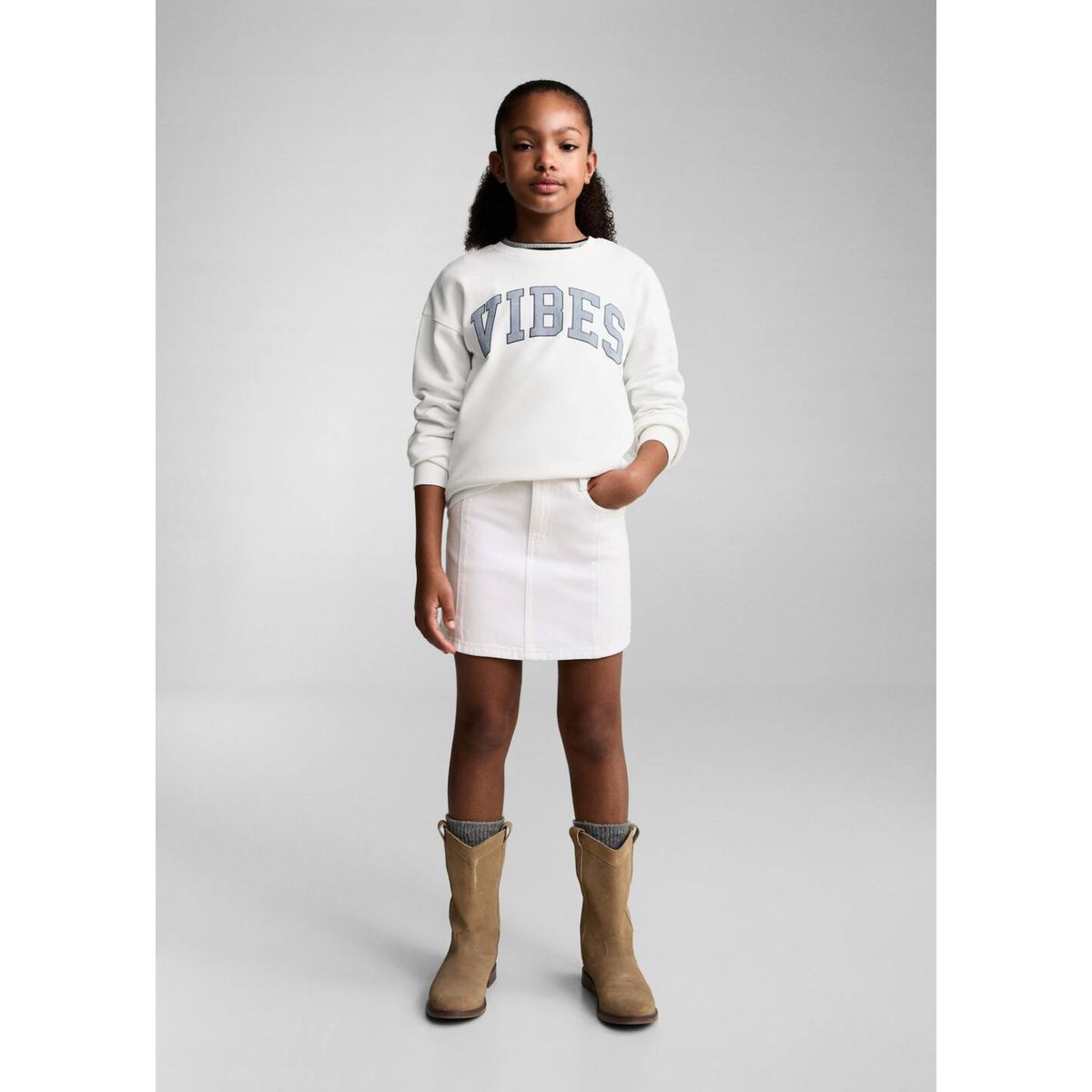 MANGO KIDS - Falda Niña Algodón Mango Kids