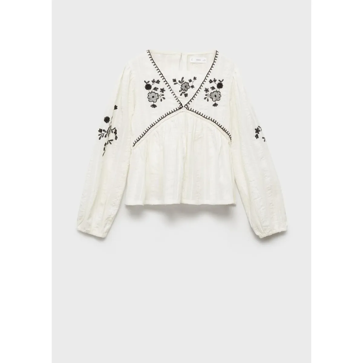 MANGO KIDS - Blusa Niña Manga Larga Algodón Mango Kids