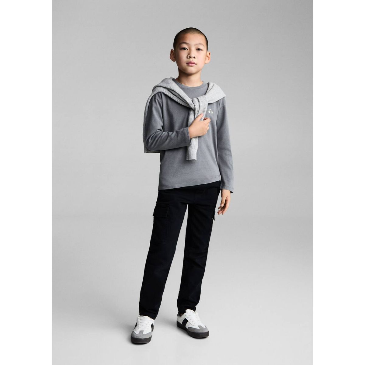 MANGO KIDS - Polo Niño Manga Larga Algodón Mango Kids