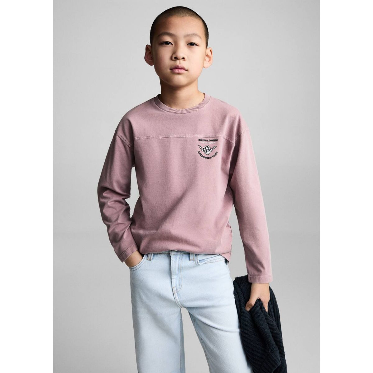 MANGO KIDS - Polo Niño Manga Larga Algodón Mango Kids