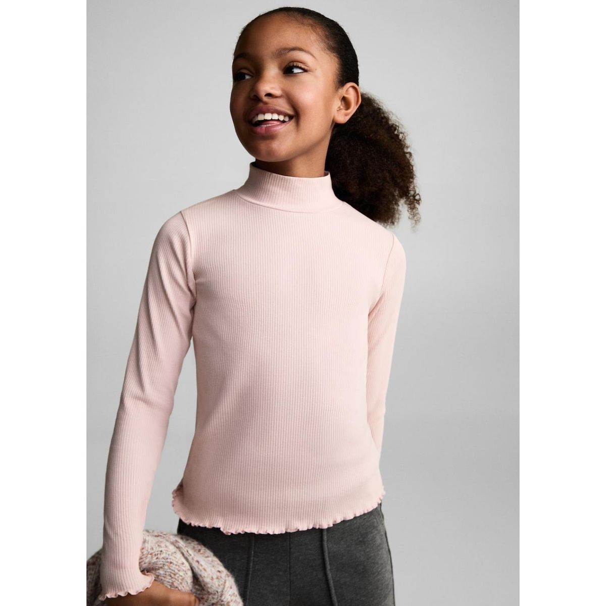 MANGO KIDS - Polo Niña Manga Larga Algodón Mango Kids