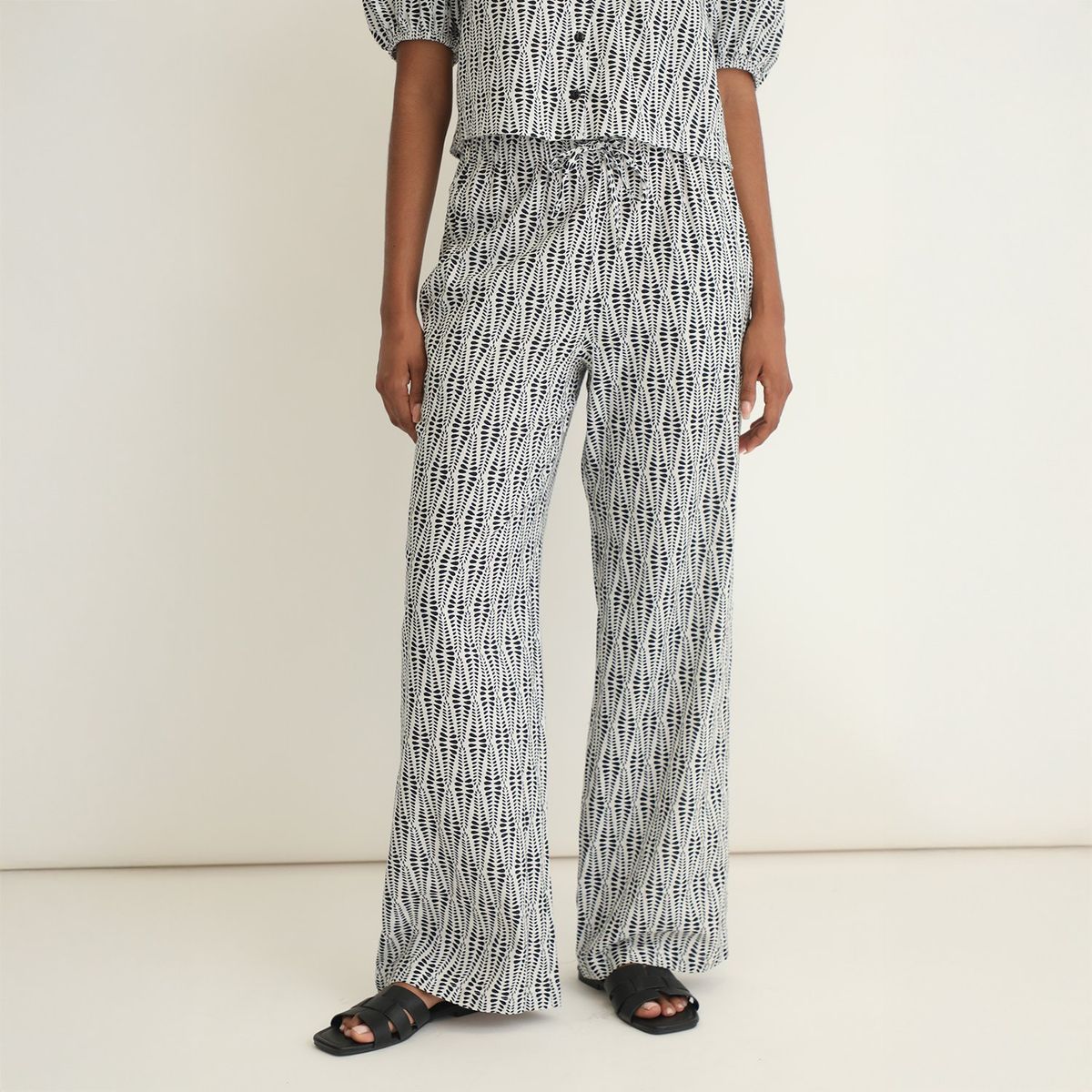 BASEMENT - Pantalón Recto 100% Algodón Mujer Basement