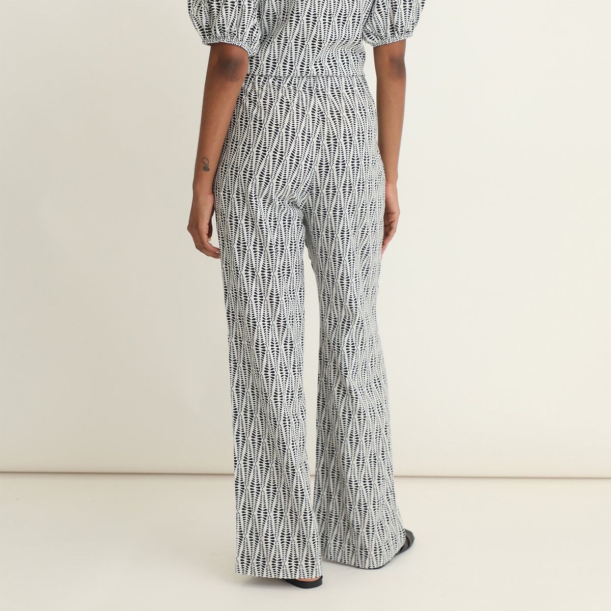 BASEMENT - Pantalón Recto 100% Algodón Mujer Basement