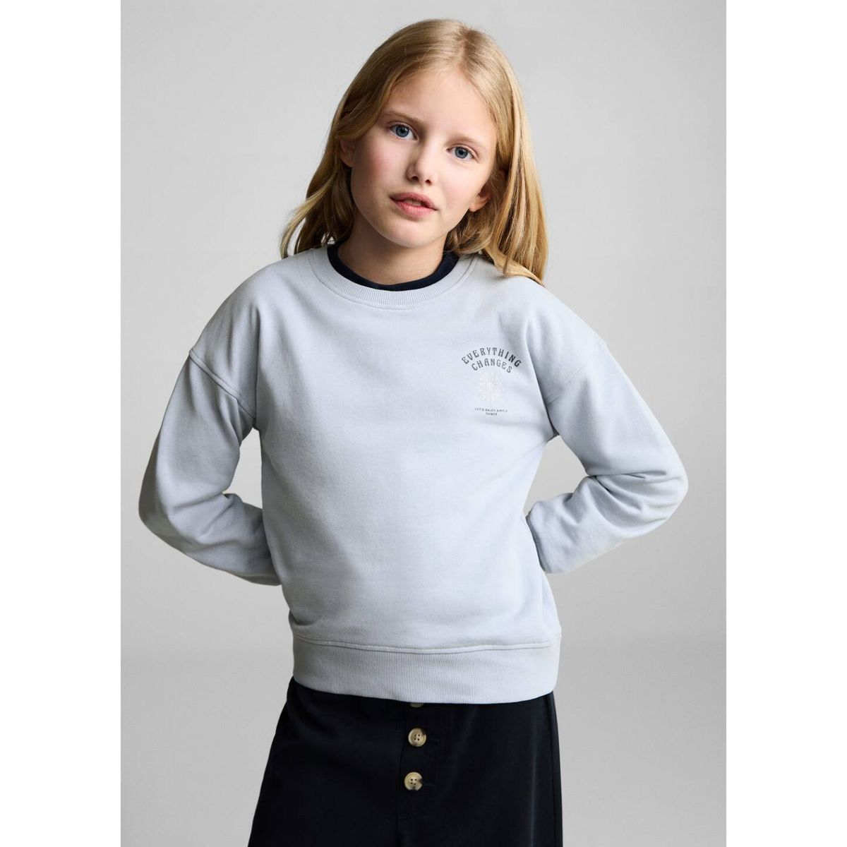 MANGO KIDS - Polera Niña Algodón Mango Kids