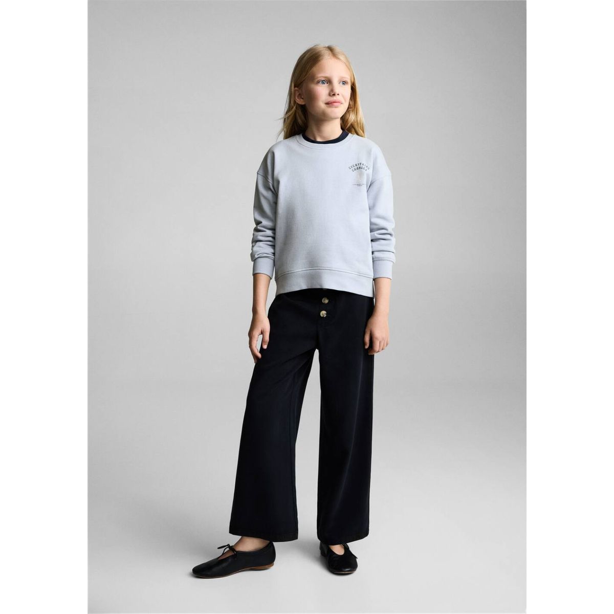 MANGO KIDS - Polera Niña Algodón Mango Kids