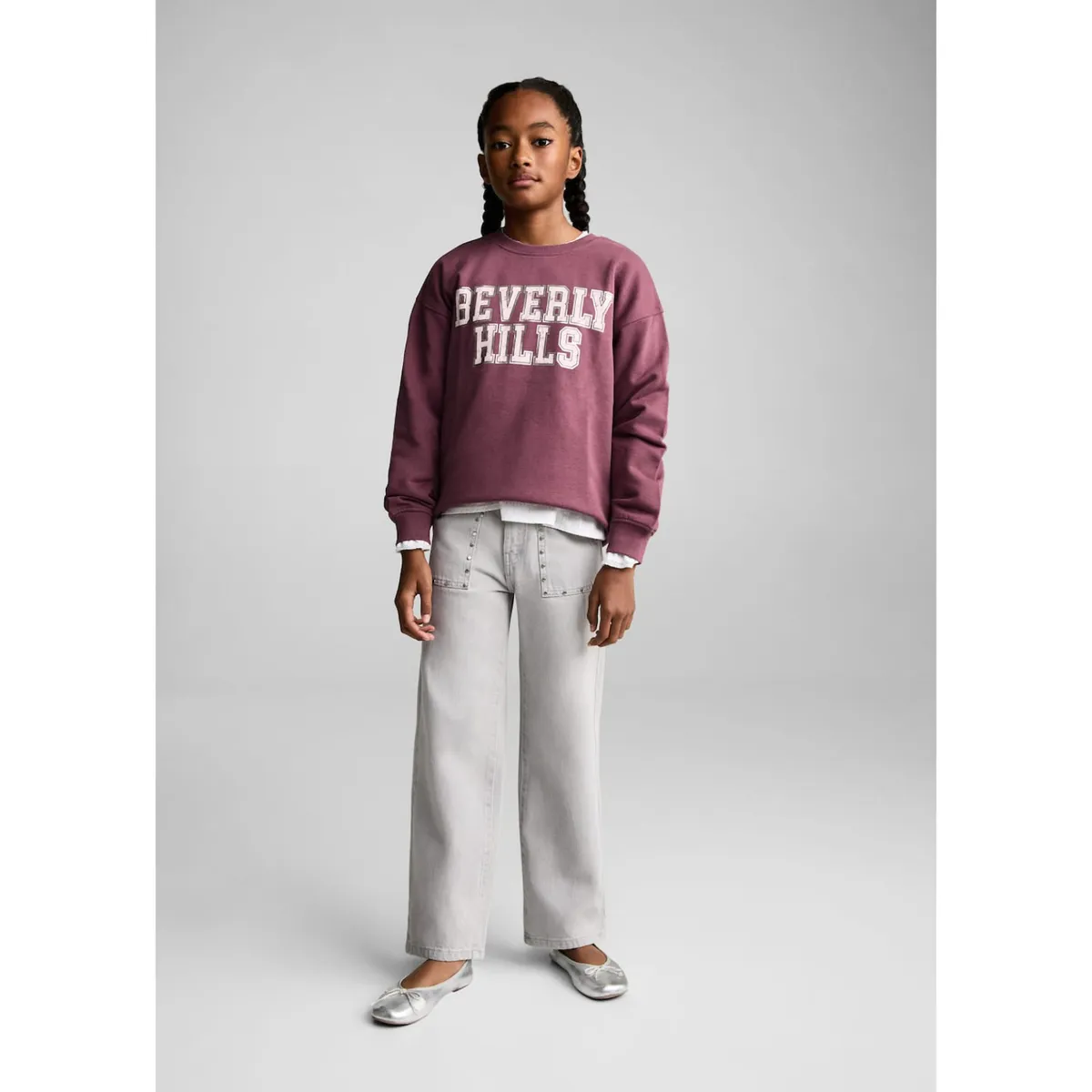 MANGO KIDS - Polera Niña Algodón Mango Kids