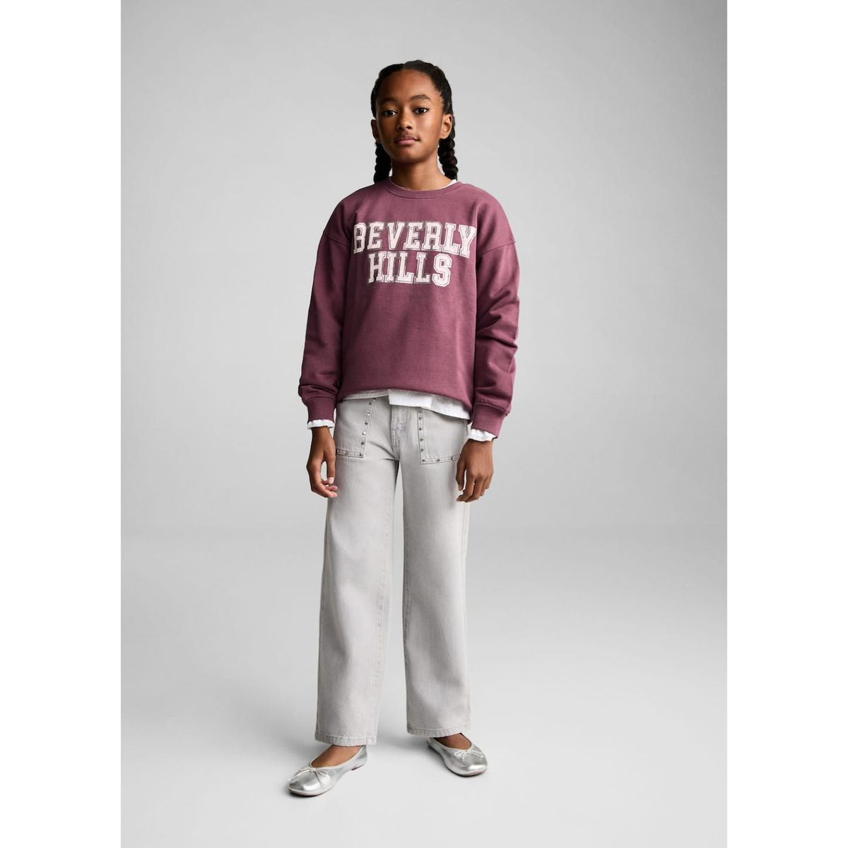 MANGO KIDS - Polera Niña Algodón Mango Kids