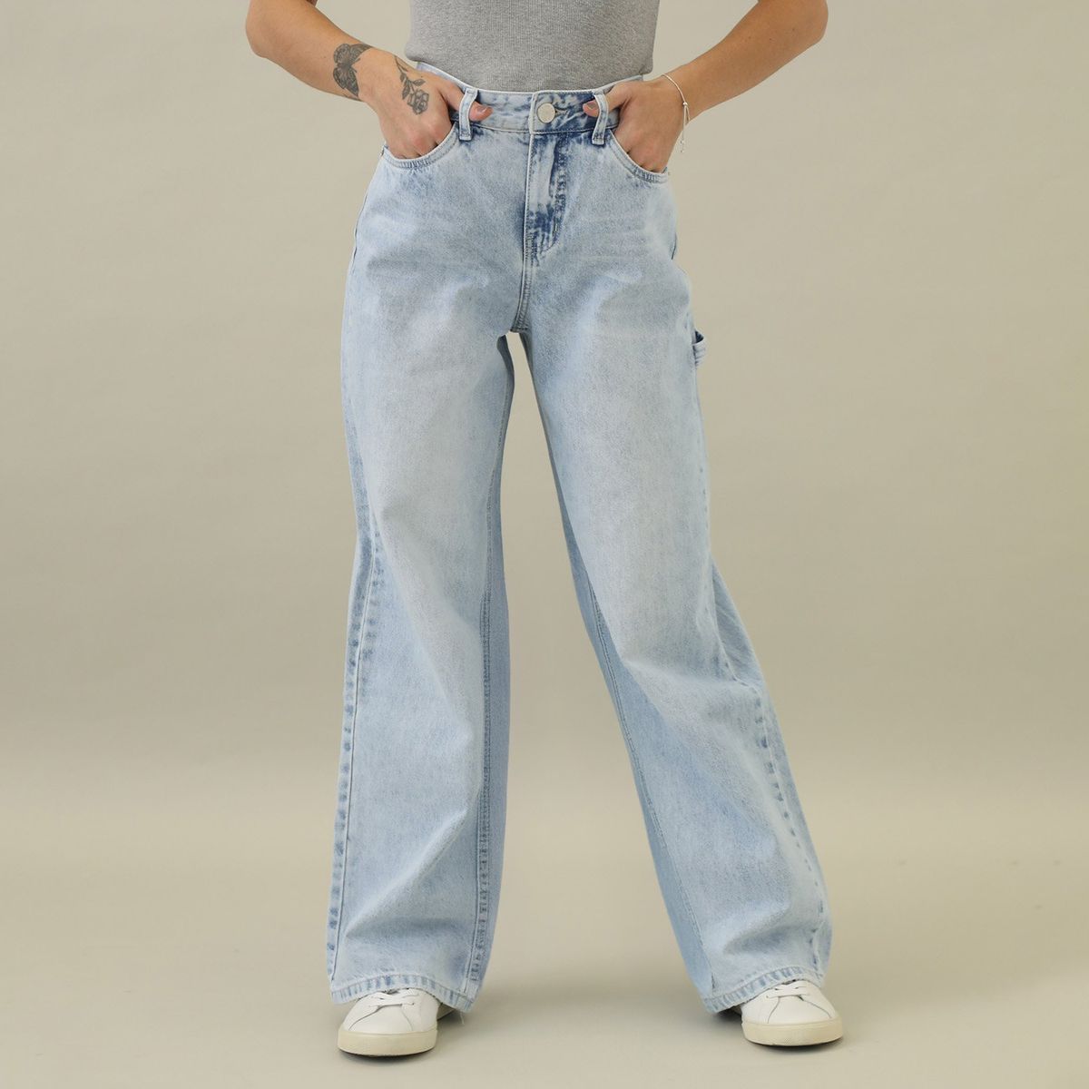 DENIMLAB - Jean Baggy 100% Algodón Mujer Denimlab