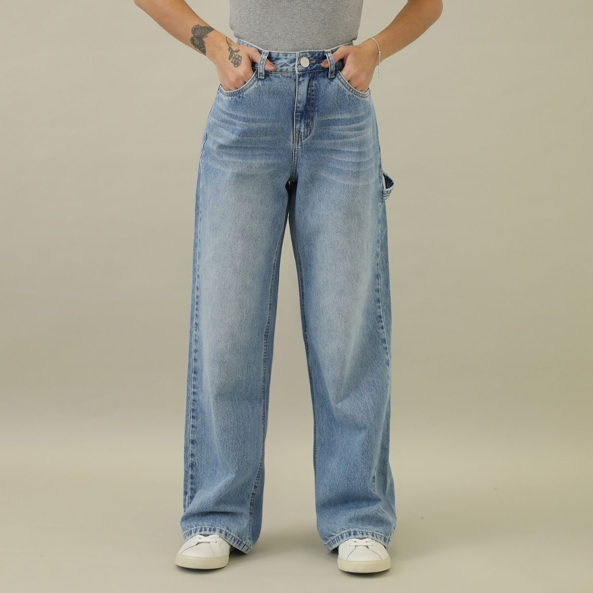 DENIMLAB - Jean Baggy 100% Algodón Mujer Denimlab