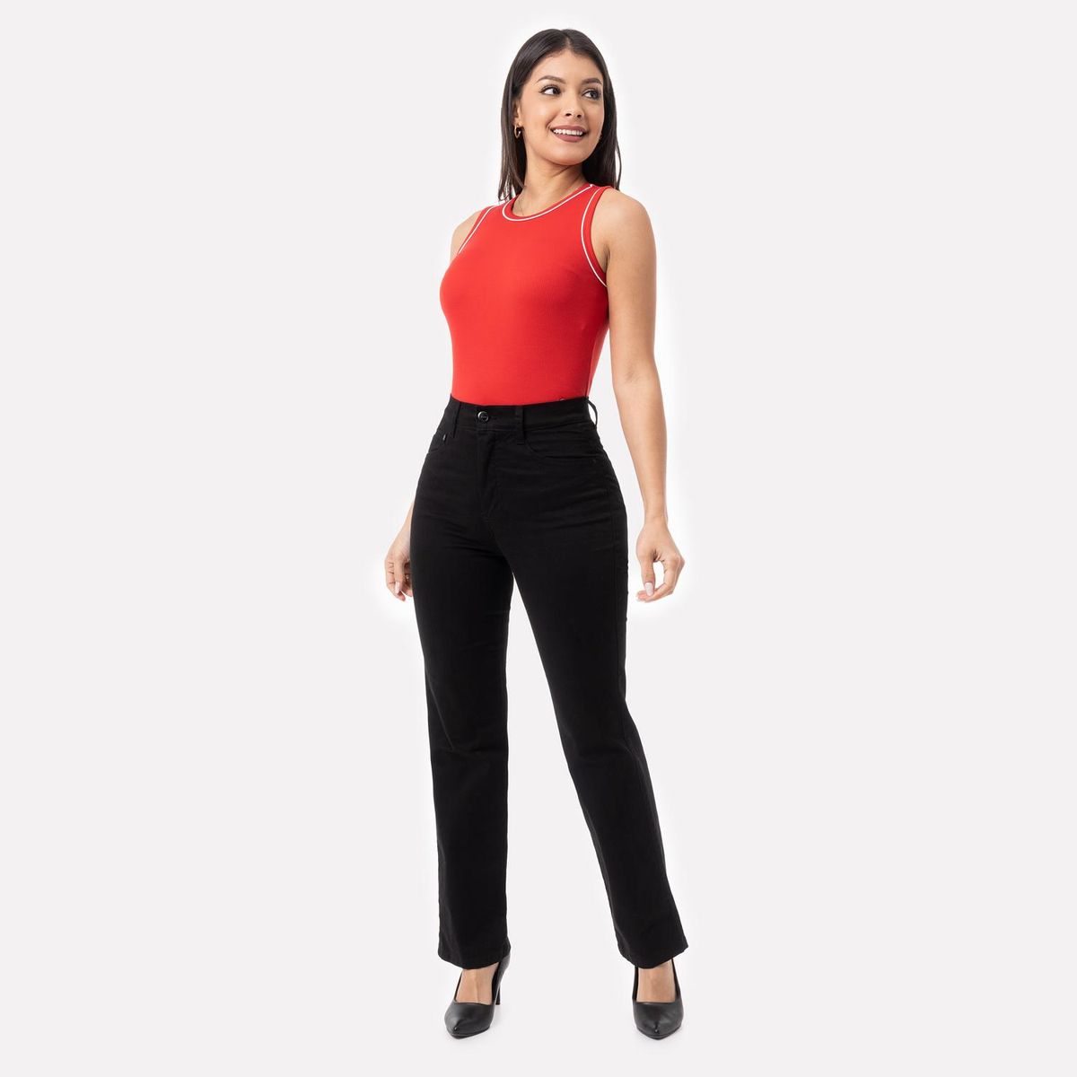 PIONIER - Pantalon Recto Algodón Mujer Pionier