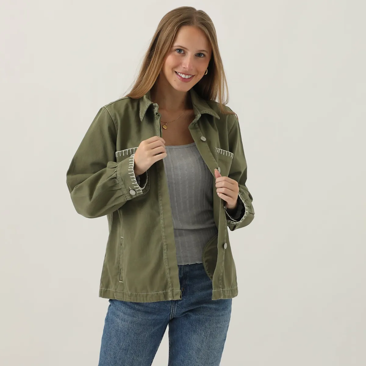 DOO AUSTRALIA - Casaca Oversize 100% Algodón Mujer Doo Australia