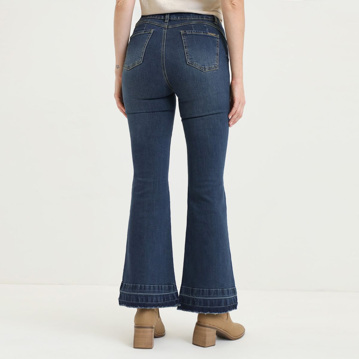 VRP BY VIVIANA RIVAS PLATA - Jean Flare Tiro Alto Mujer Vrp By Viviana Rivas Plata