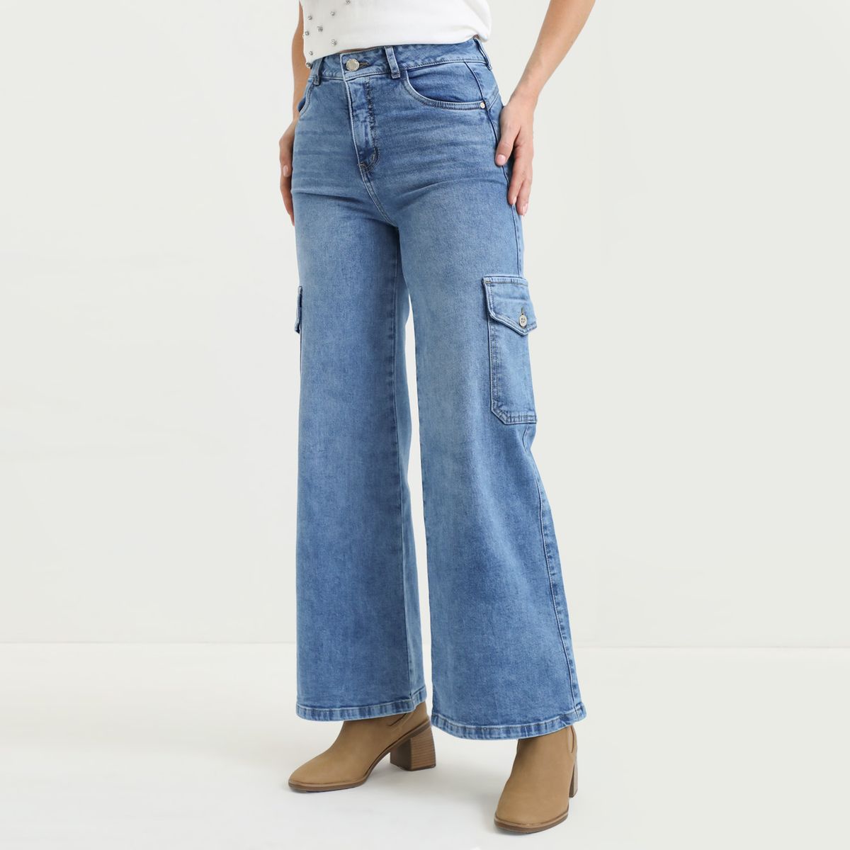 VRP BY VIVIANA RIVAS PLATA - Jean Palazzo Tiro Alto Mujer Vrp By Viviana Rivas Plata