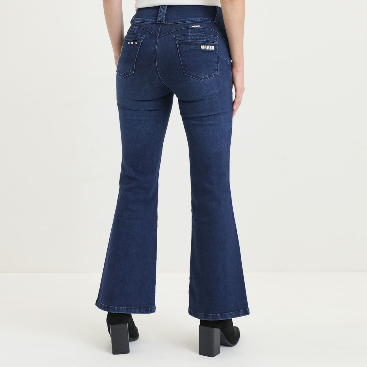 VRP BY VIVIANA RIVAS PLATA - Jean Flare Tiro Alto Mujer Vrp By Viviana Rivas Plata