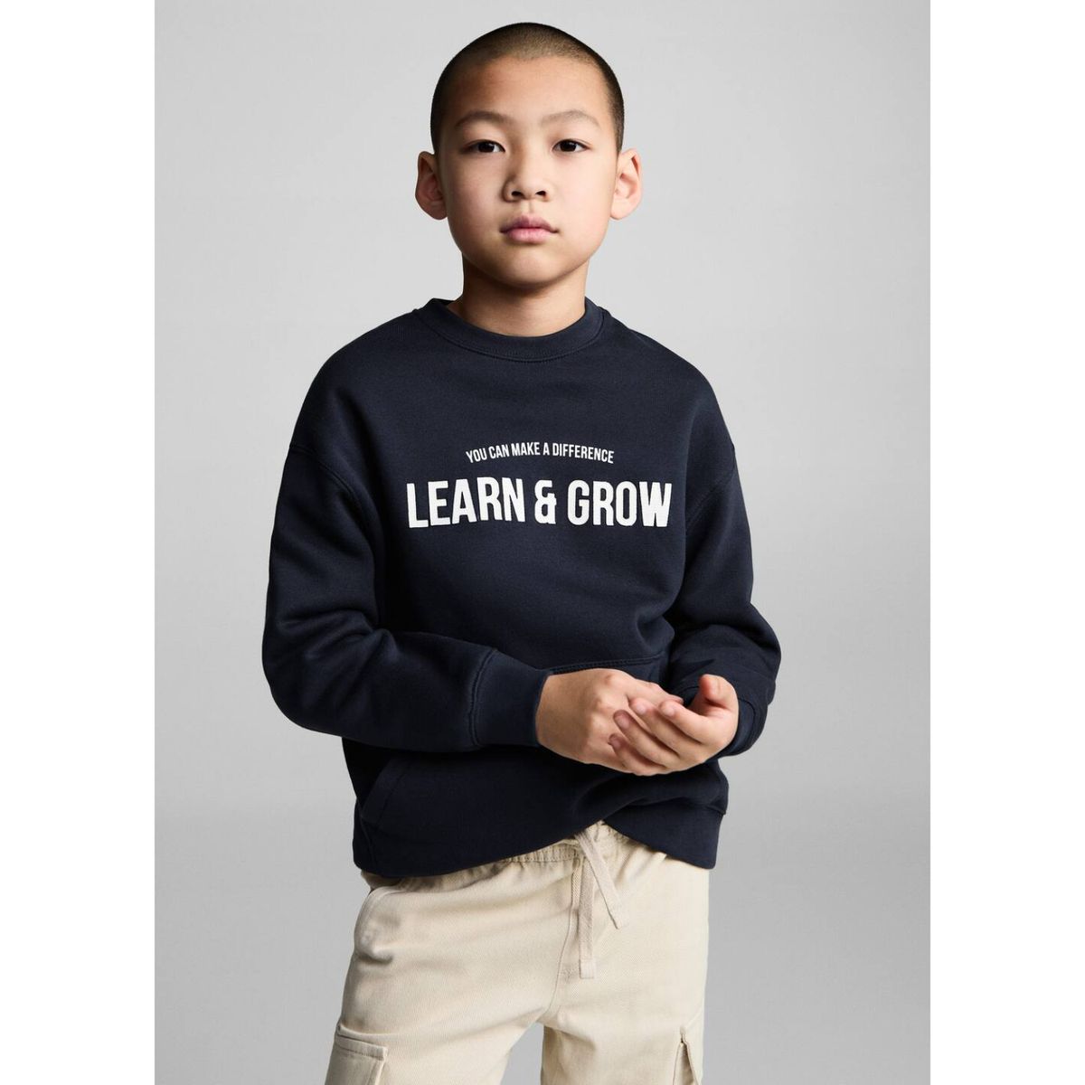 MANGO KIDS - Polera Niño Algodón Mango Kids