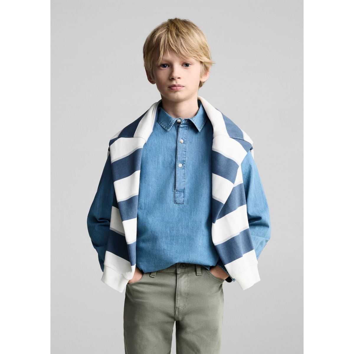 MANGO KIDS - Pantalon Niño Algodón Mango Kids